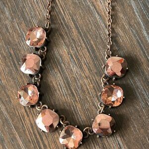 Copper crystal necklace